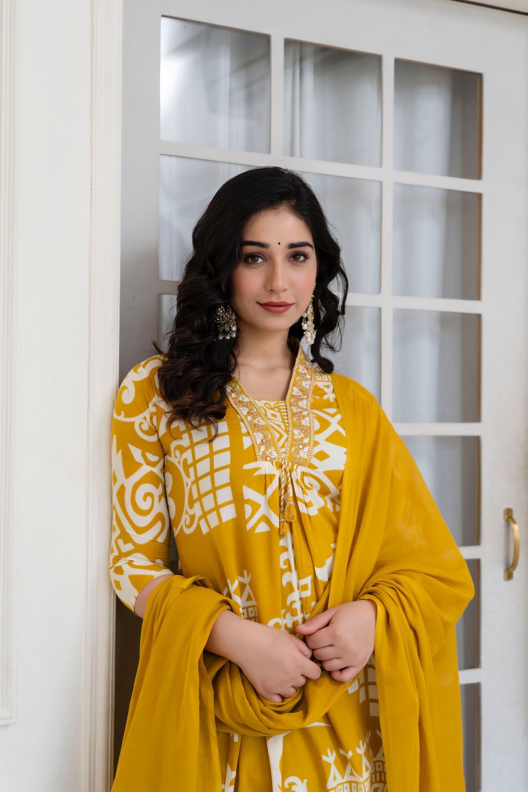 Embroidered Cotton Kurta Set with Dupatta – Timeless Elegance for Every Occasion - Naticraft