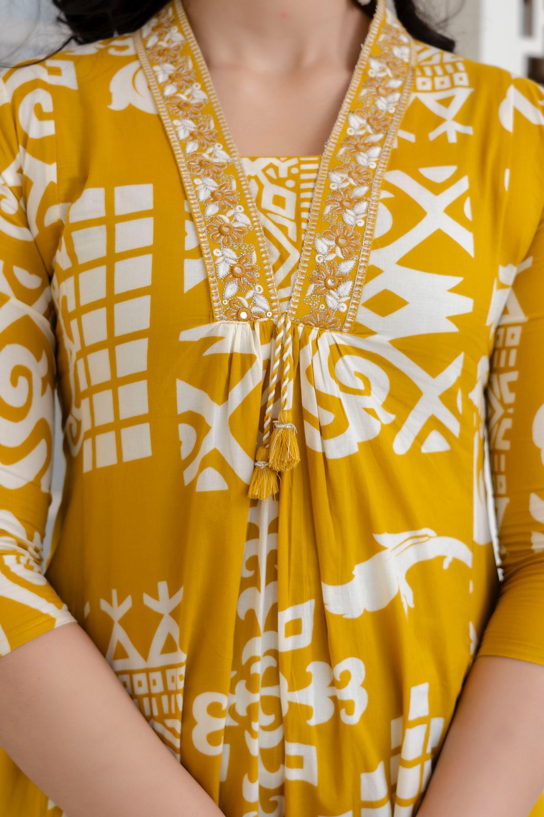 Embroidered Cotton Kurta Set with Dupatta – Timeless Elegance for Every Occasion - Naticraft