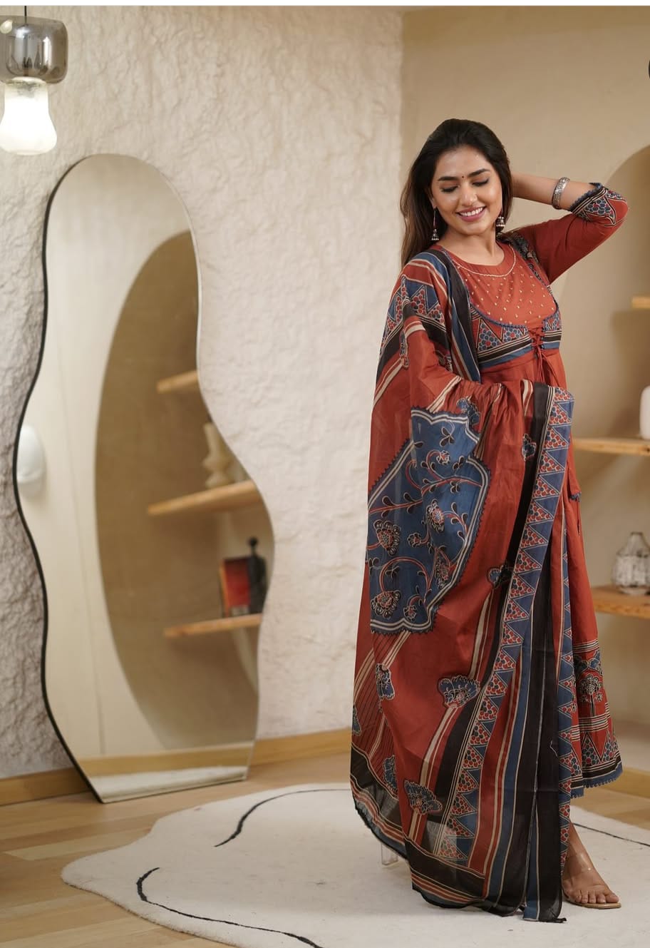 Naticraft Elegant Anarkali Suit Set – Traditional Ethnic Wear for Women - Naticraft