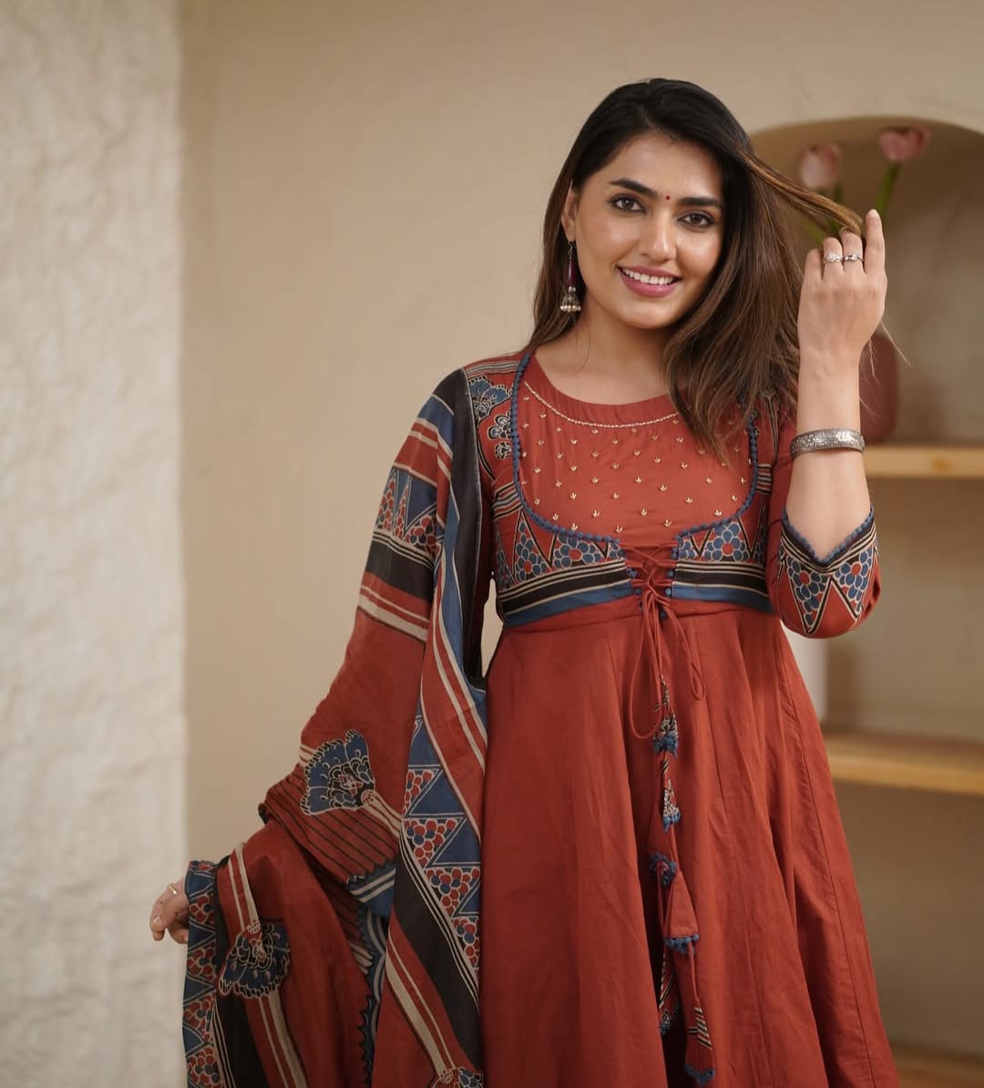 Naticraft Elegant Anarkali Suit Set – Traditional Ethnic Wear for Women - Naticraft