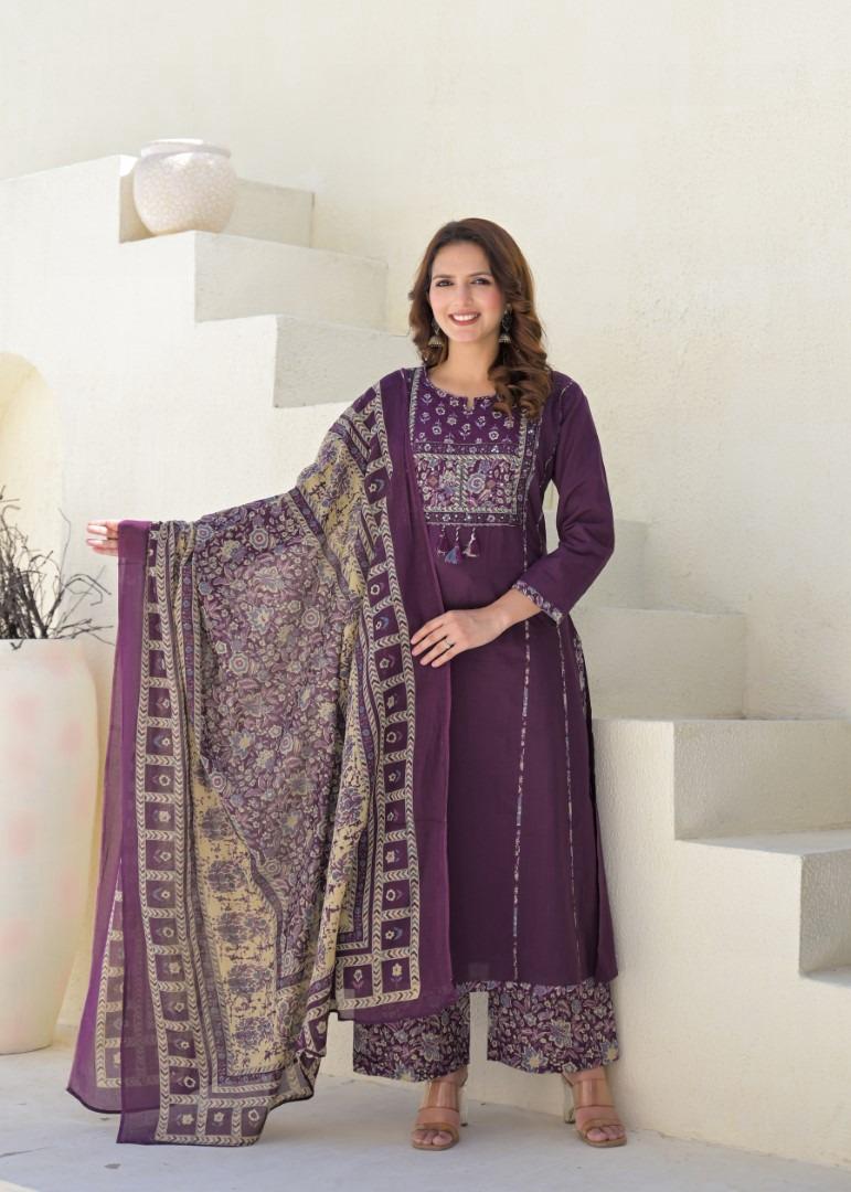 Elegant Embroidered Kurta Set – Festive Ready - Naticraft