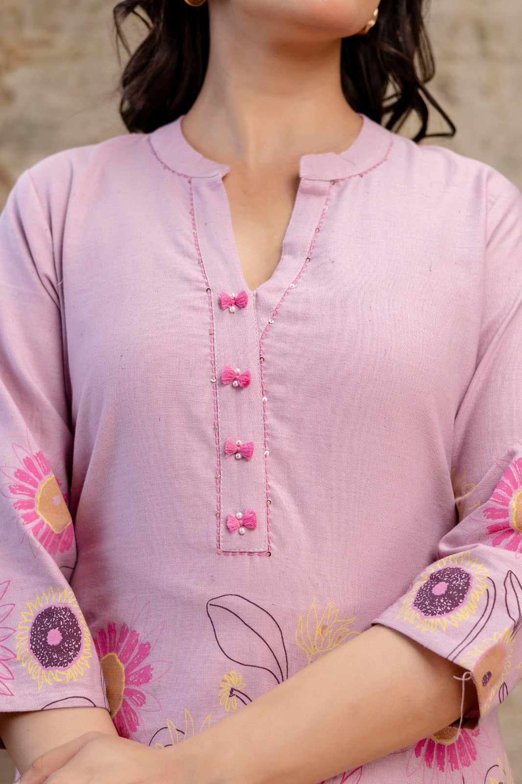 Floral Harmony Co-ord Set - Pastel Edition - Naticraft