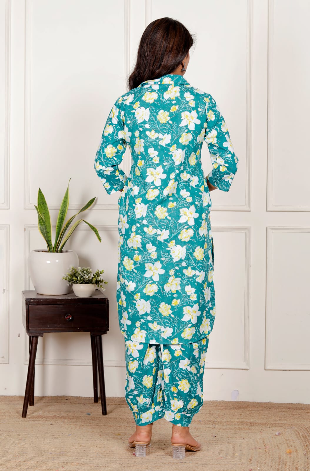 Women's Floral Co-ord Set - Ethnic & Casual Wear - Naticraft