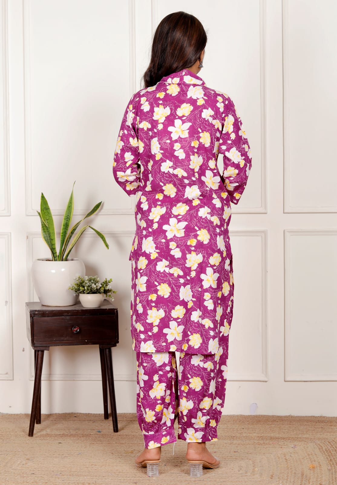 Women's Floral Co-ord Set - Ethnic & Casual Wear - Naticraft