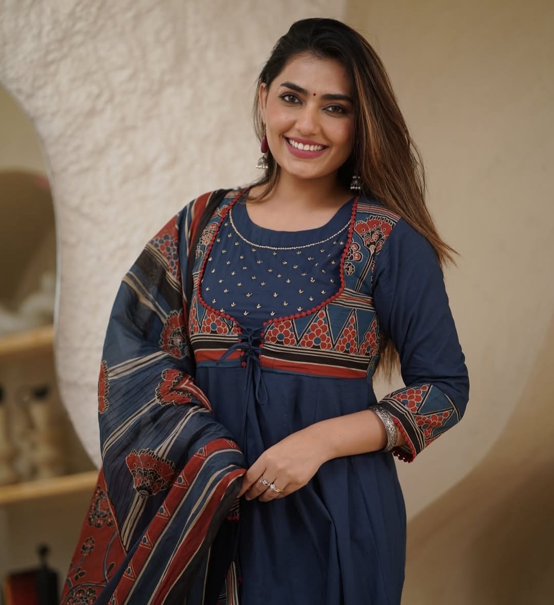 Naticraft Elegant Anarkali Suit Set – Traditional Ethnic Wear for Women - Naticraft